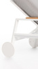 Gandiablasco Timeless Chaise Lounger With Arms And Wheels