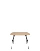 Viscount of Wood Square Table Black Ash