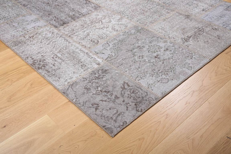 Vintage Iranian Patchwork Wool Carpet 10071 170x240