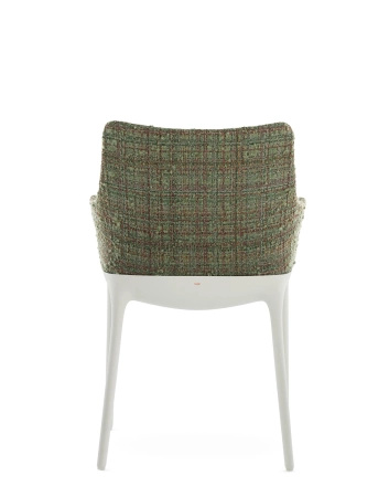 Eleganza Nia Peony Plain Chair White Green