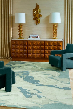 Toulemonde Bochart Paper Celadon carpet