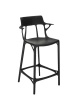 A.I. Stool Recycled 65 cm Krzesło Barowe Czarny