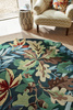 Sanderson ROBIN'S WOOD FOREST GREEN ROUND rug 146508
