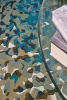 Toulemonde Bochart Apidea Bleu Vert carpet