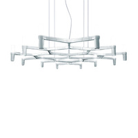 Nemo Crown Plana Mega Polished Aluminum Pendant Lamp