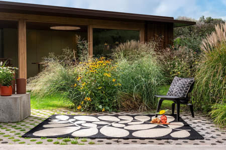 Orla Kiely Sycamore Black Carpet 464205