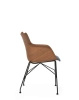 Q/Wood Soft Krzesło Ciemne Drewno Niebieski FSC™