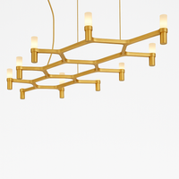 Lampa Wisząca Nemo Crown Plana Złoty