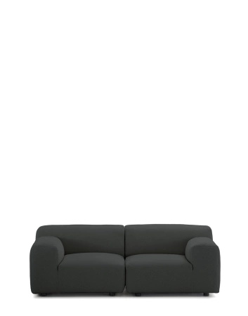 Plastics Duo Two-Seater Orsetto Sofa Gray