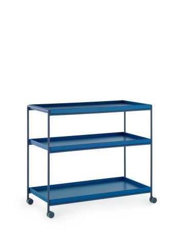 Trays 80 cm x 40 cm Wózek Niebieski