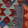 Wool kilim afghan rug multicolored 100133 143x94
