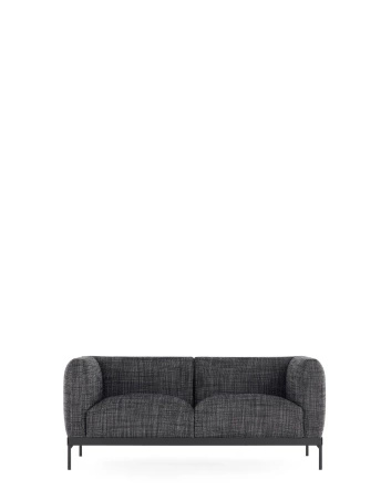 Asia Two-Seater Sofa (Cotone Structure) Black
