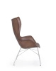 K/Wood Slatted Ash Krzesło Ciemne Drewno Chromowany FSC™