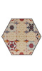 Gan Kilim Hexa Orange carpet 261x300