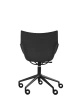 Q/Wood Basic Veneer Chair with Wheels Black Wood Black FSC™