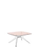 Blast Square Table Pink/Chrome