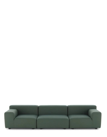 Plastics Outdoor Liberty 3 Seater Sofa Zielony