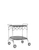Gastone Chromo Book Cart Black Glossy