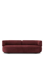 K-Waiting Chenille Sofa Maroon