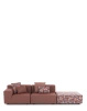 Plastics Outdoor Liberty 2 Seater + 1 Pouf Artemis Sofa Rusty
