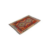 Wool kilim afghan rug multicolored 100055 117x80