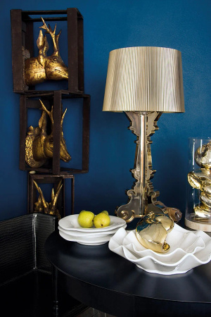 Bourgie Metal Table Lamp Gold