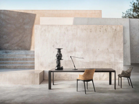 Four Extendable 50+50+160x90 cm Stół Rozkładany Czarny 