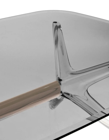 Blast Rectangular Table Transparent Smoky Bronze
