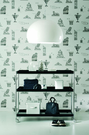 Trays 80 cm x 40 cm Trolley Black