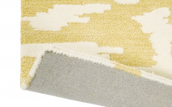 Florence Broadhurst Waterwave Stripe Citron Carpet 039906