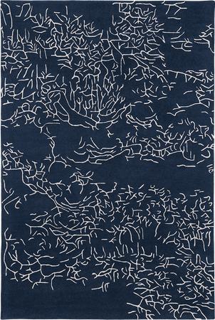 Toulemonde Bochart Nature Bleu carpet