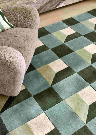 Harlequin Blocks Fern rug 141907