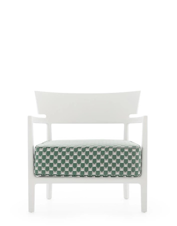 Cara Outdoor Liberty Obi Check Armchair White Green
