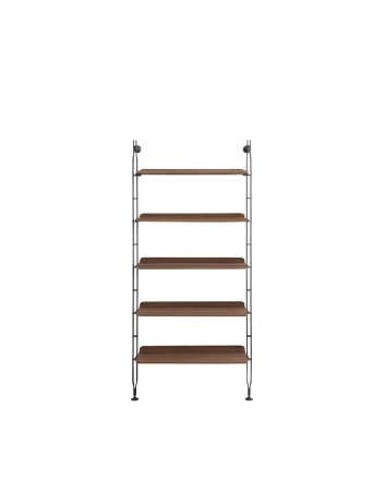 Adam Wood 1 Bookcase Dark Wood