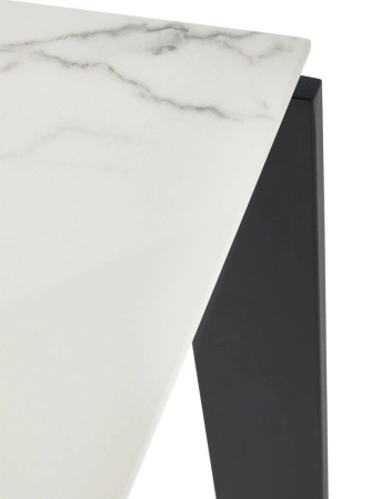  Four Ceramic 190x79 cm Table Black White