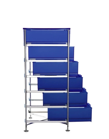 Mobil 6 Drawers With Feet Dresser Blue