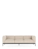 Asia Sofa Three-Seater (Cotone Structure) Beżowy