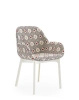 Clap Rubelli Armchair White Cream