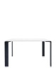 Four Square 128x128 cm Table Black White