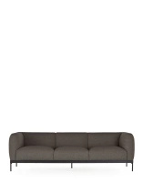 Asia Three-Seater Sofa (Bouclè) Gray