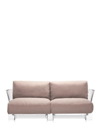 Pop Outdoor Two-Seater Sunbrella Sofa Taupe