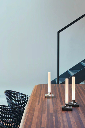 Goodnight Battery Table Lamp Titanium Mat