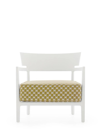 Cara Outdoor Liberty Obi Check Armchair White Yellow