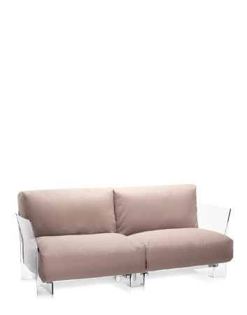 Pop Outdoor Two-Seater Sunbrella Sofa Taupe