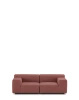 Plastics Outdoor Two-Seater Sofa Maroon