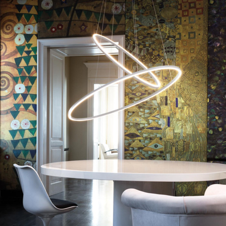 Lampa Wisząca Nemo Ellisse Double 2700 K Biały