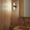 Nemo Crown Applique Black Plated Wall Lamp