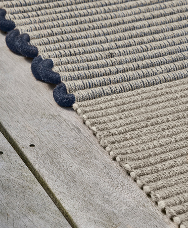 Toulemonde Bochart Cabestan Bleu carpet