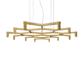 Lampa Wisząca Nemo Crown Plana Mega Złoty