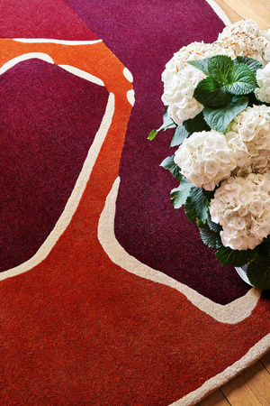 Toulemonde Bochart Muse Rouge carpet